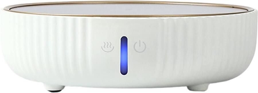 Elektrisch Kookplaatje Mini Kooktoestel Thee Zetten Veelzijdige Pan Ondersteuning Diameter 20.5 cm Wit