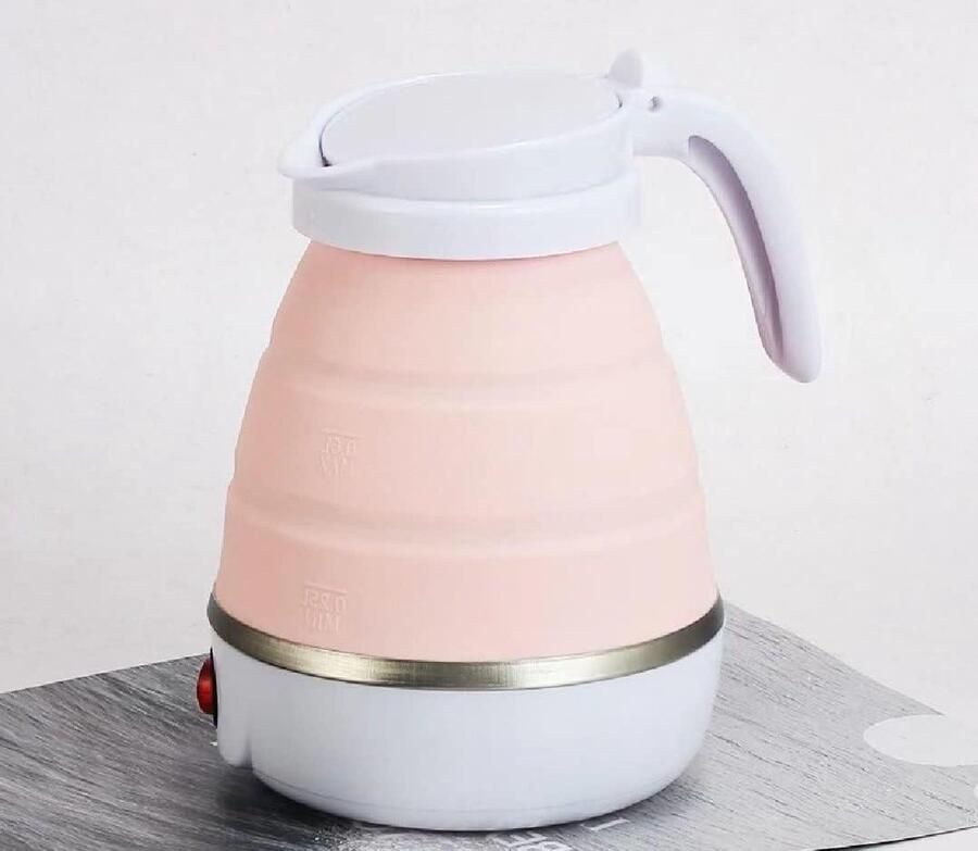 Elektrisch Kookstel Reiskookstel Vouwbaar Water Koken Voedselveilig Siliconen 800 ml Wit