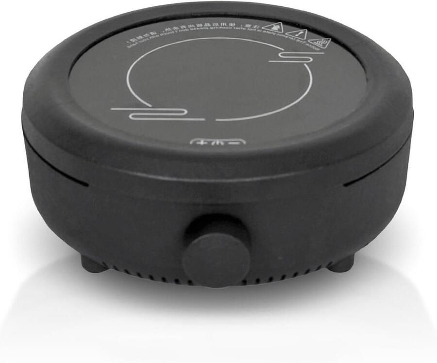 Elektrisch Theefornuis Mini Theemaker Warmhoudplaat Thee Zetten Infrarood Verwarmingsplaat 800W Zwart