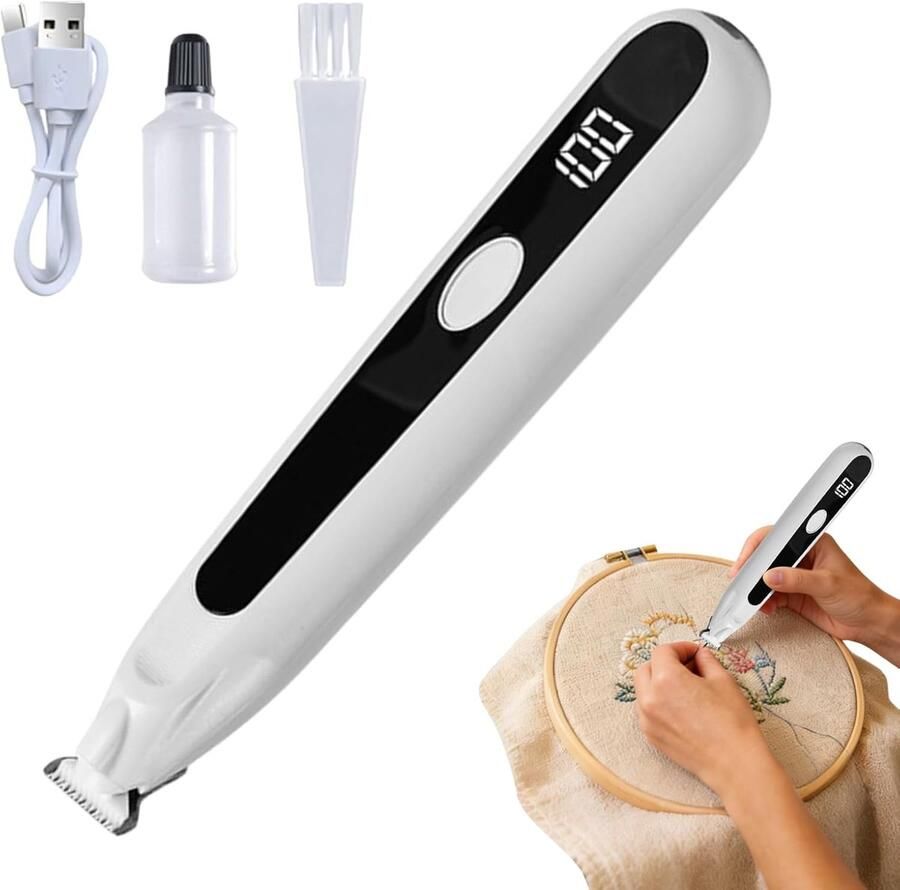 Elektrisch tornmesje Draadverwijderaar Efficiënte projectcorrectie Krachtige motoraandrijving Compact Wit