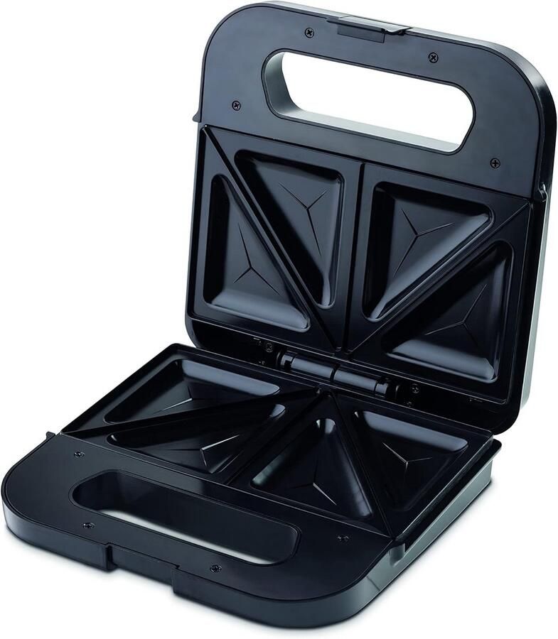 Elektrisch Tosti-ijzer voor 2 Broodjes met Antiaanbaklaag en BPA-vrij Materiaal