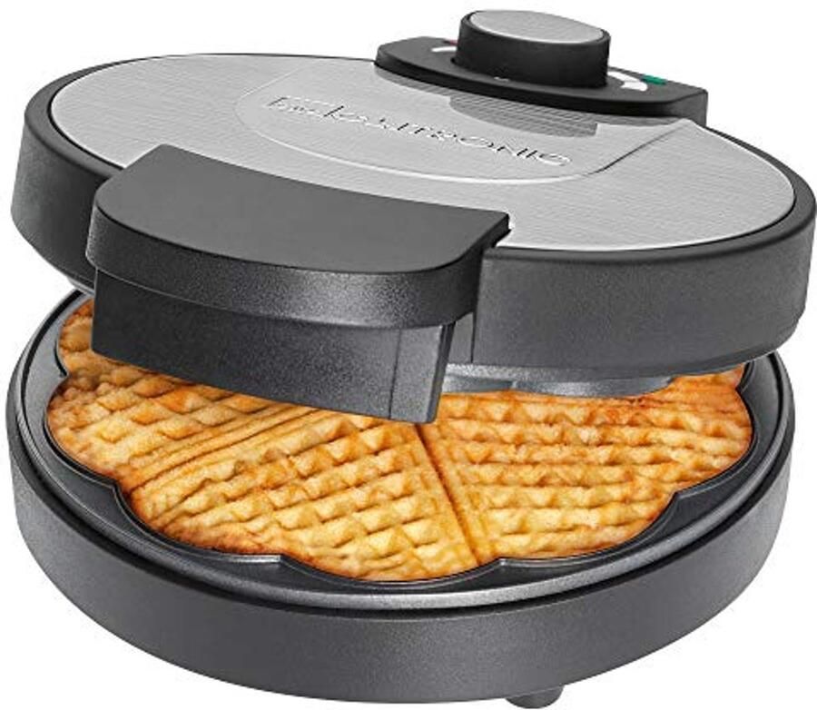 Elektrisch Wafelijzer voor Hartwafels met Antiaanbaklaag 1000 Watt 18 cm