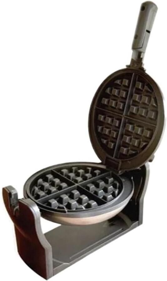 Elektrisch Wafelijzer Wafelmaker Bakplaat Thuisgebruik Commercieel Handmatige Draai Kantelfunctie 1000 W One Color