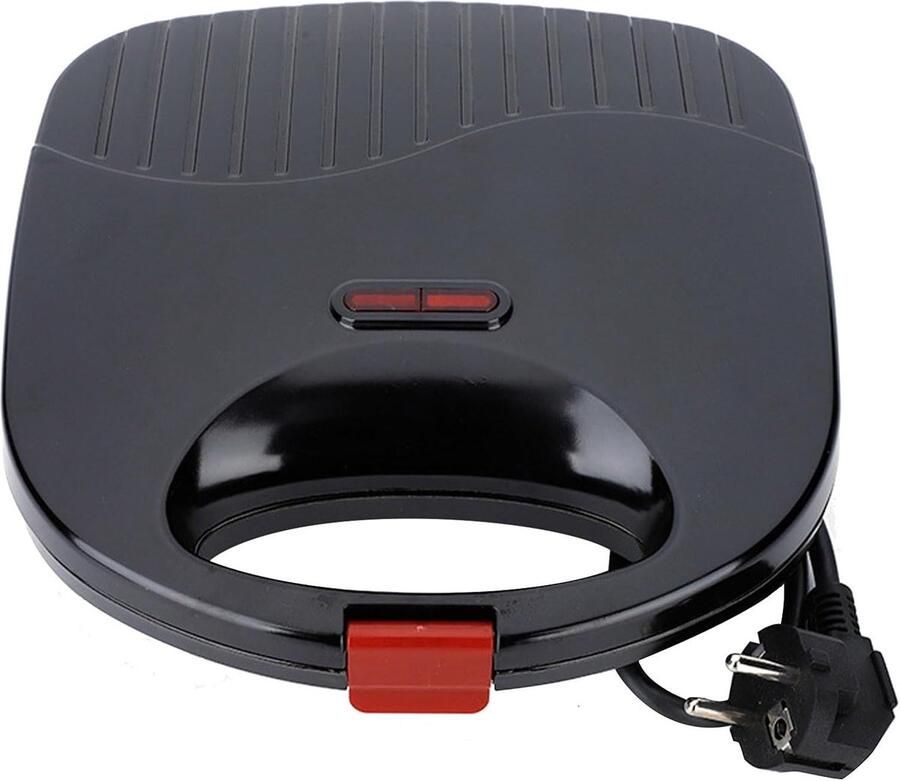 Elektrisch Wafelijzer Wafelmaker Ontbijt Maken Automatische Temperatuurregeling 22.5x22.5x7cm Zwart