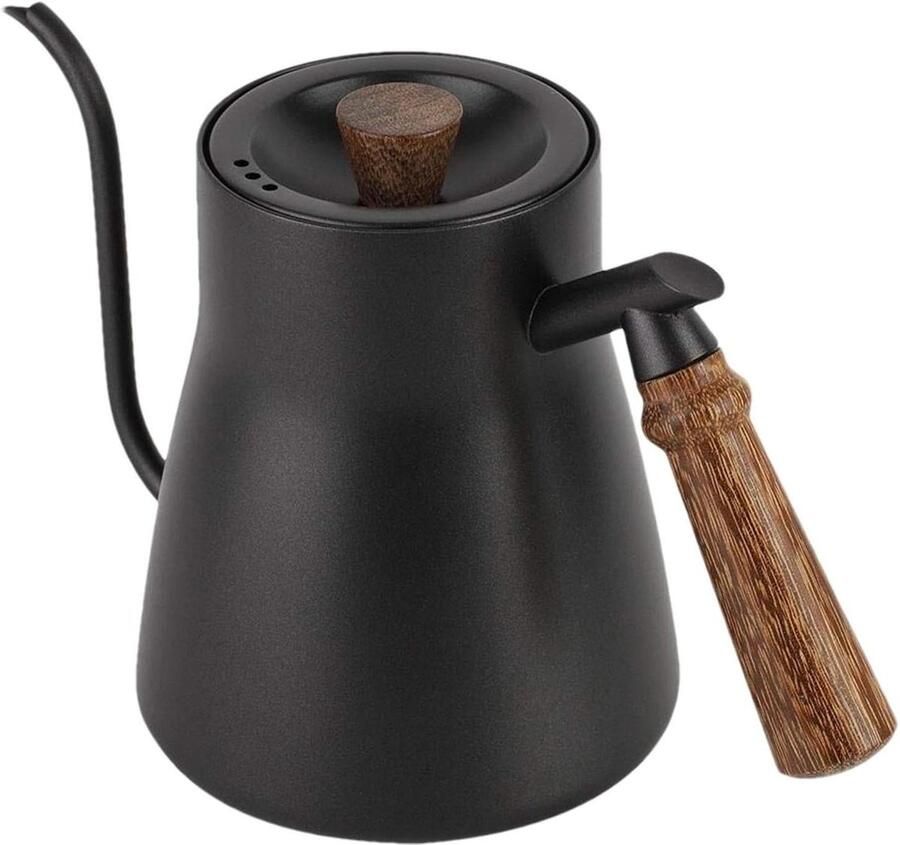 Elektrisch Waterkoker Koffieketel Gooseneck Thee en Koffie Zetten Precisie Gietketel 850 ml Zwart