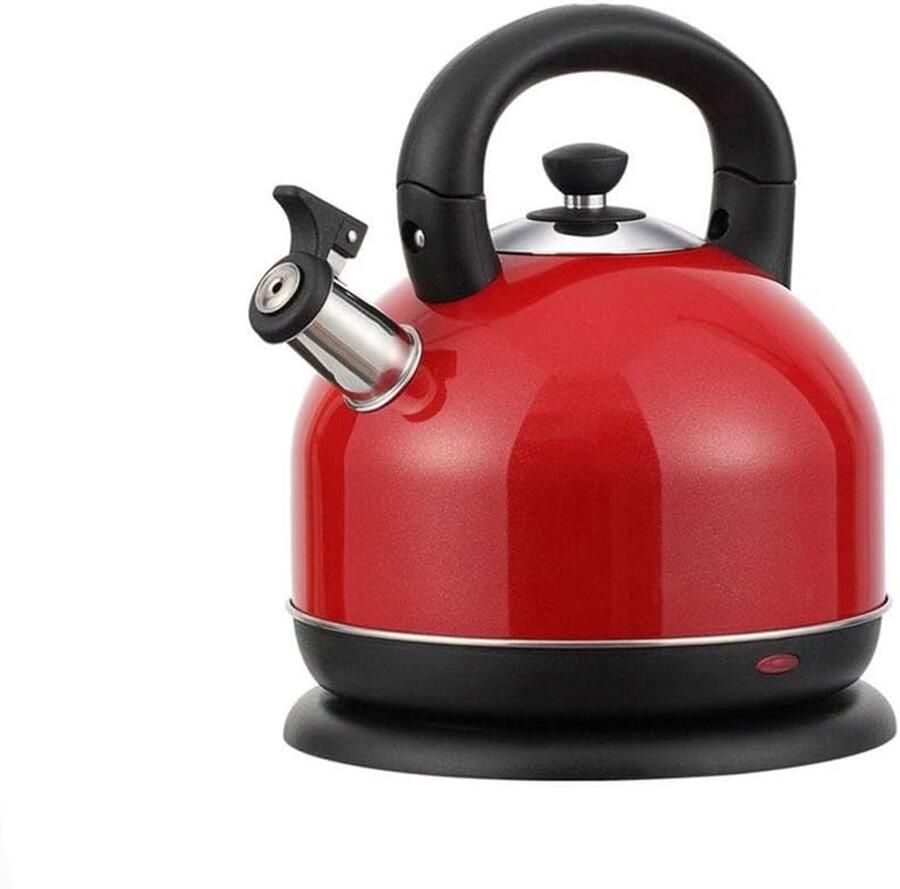 Elektrisch Waterkoker Rood Snel Water Koken Voedselveilige RVS Binnenkant 3 Liter Rood