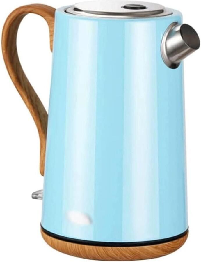 Elektrisch Waterkoker RVS Snel Water Koken Automatische Uitschakeling 1.7 Liter Blauw