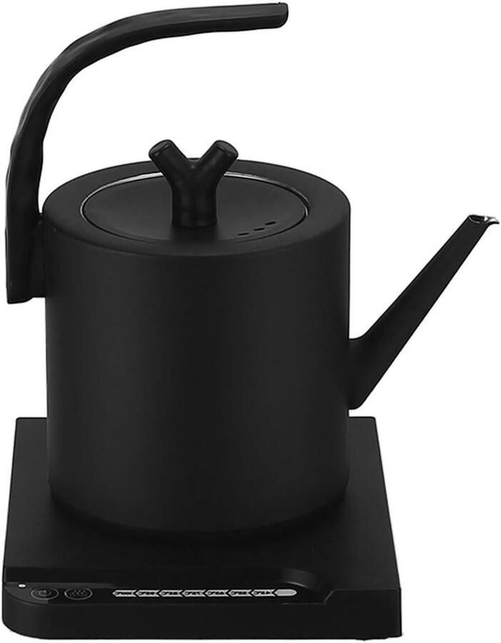 Elektrisch Waterkoker Snelkookpan Waterkoker Koffie en Thee Zetten Precisie Gooseneck Tuit 1 Liter Zwart
