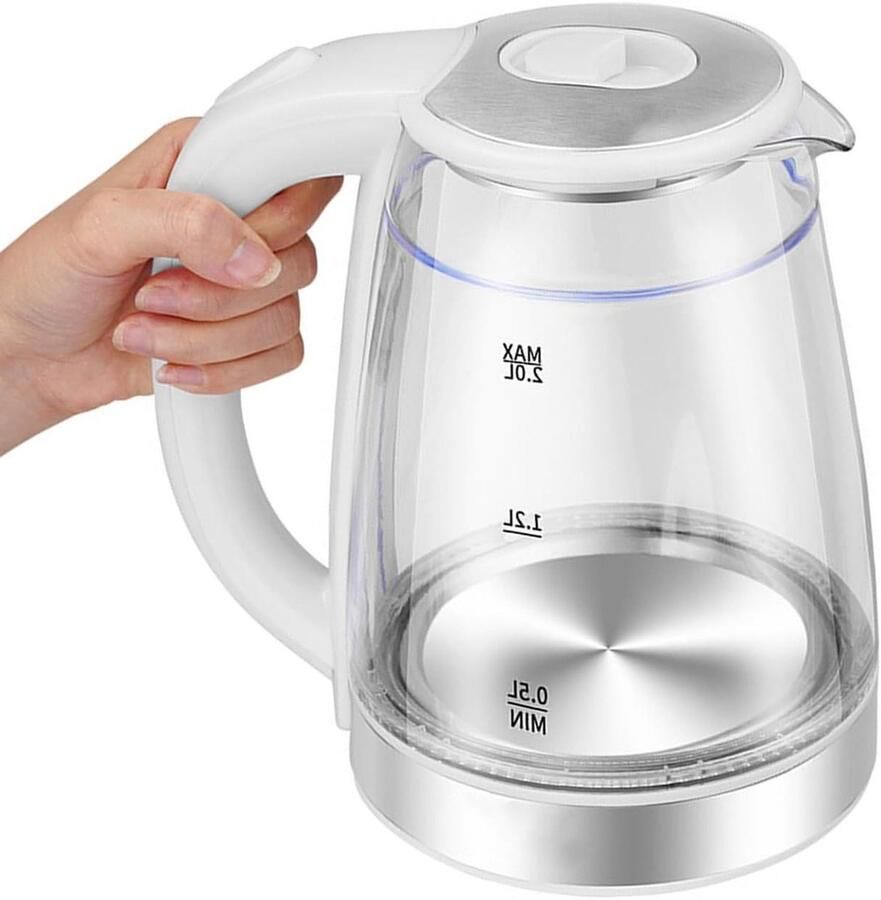 Elektrisch Waterkokers Snelkoker RVS Koffie en Thee Grote Capaciteit 2 Liter Blauw