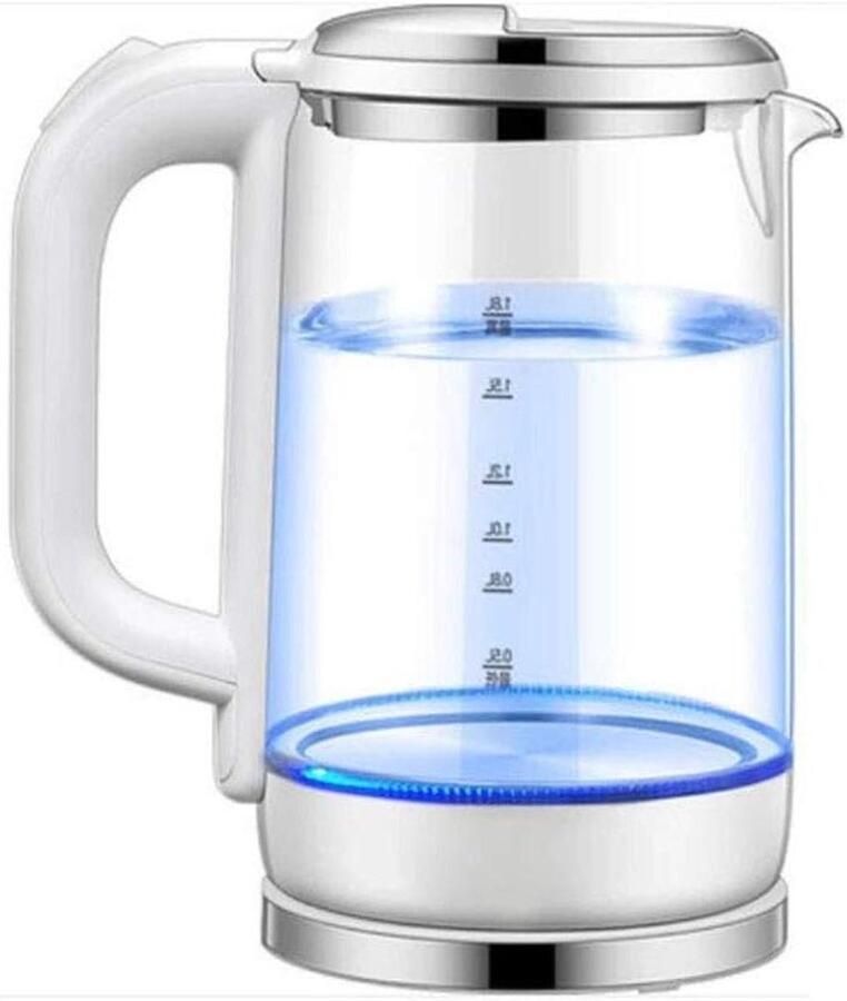 Elektrisch Waterkokers Snelkookpan Glas Drinken Bereiden Snelle Kookfunctie 1.8 Liter Transparant