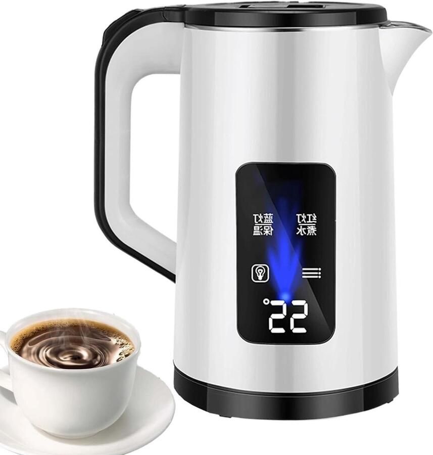 Elektrisch Waterkokers Thee Waterkoker Snel Water Koken Geïsoleerde Temperatuur 3 Liter Wit