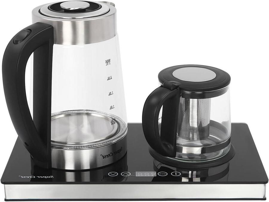 Elektrisch Waterkokers Theepot Waterkoker Snel Water Koken Dubbele Ketel Functie 2.5 L + 1 L