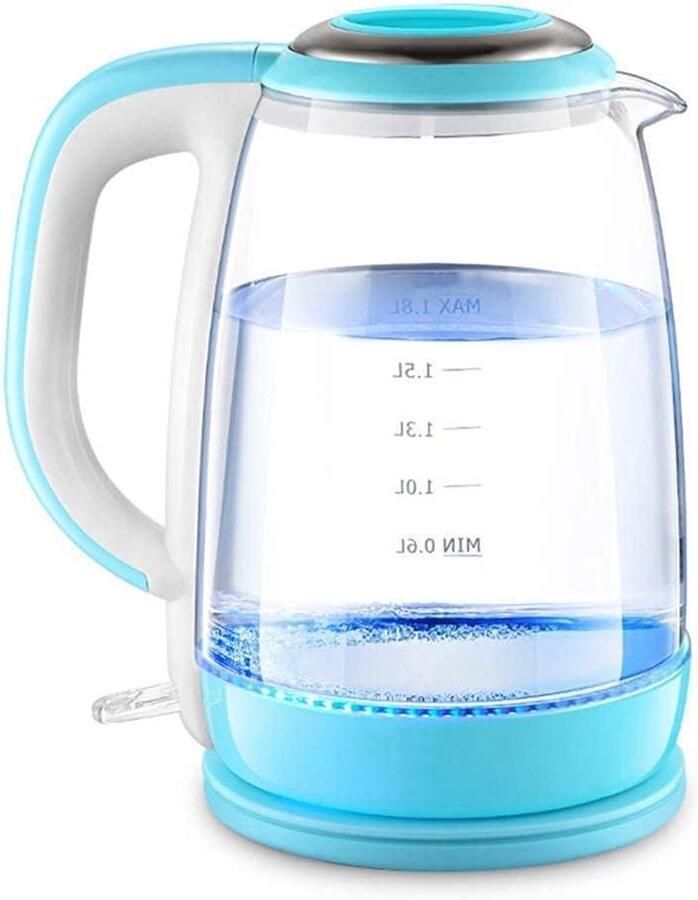 Elektrisch Waterkokers Waterkoker Glas Snel Water Koken Automatische Uitschakeling 1.8L Rood