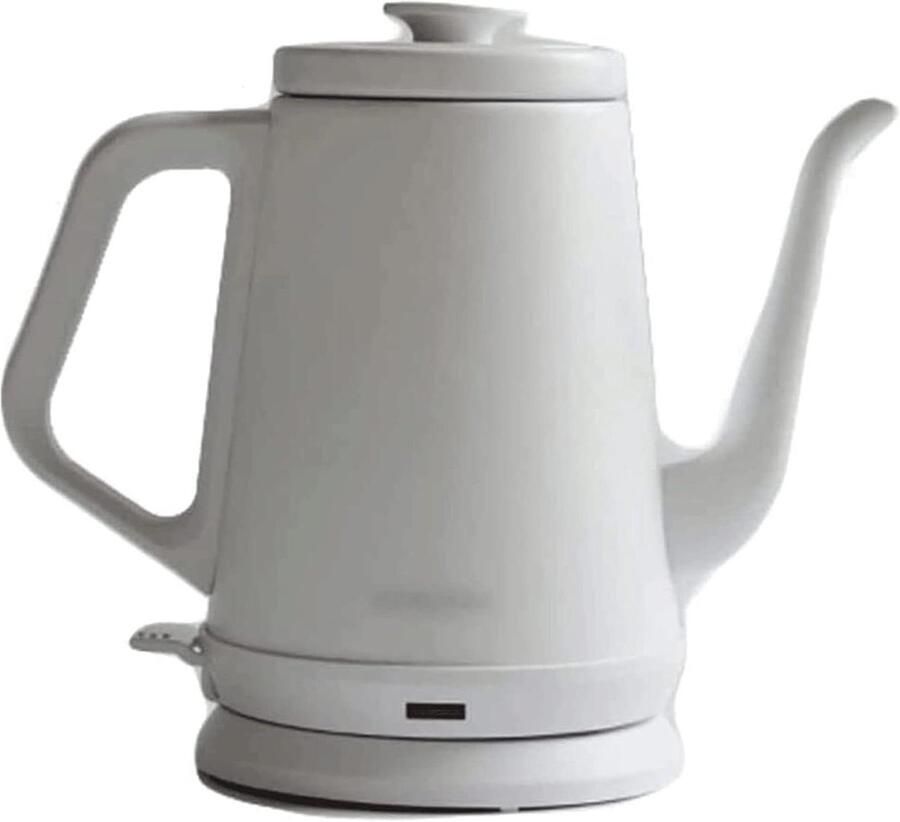 Elektrisch Waterkokertje Koffieketel Boiler Thee Zetten Geluidsarm Design 1.0 Liter Wit