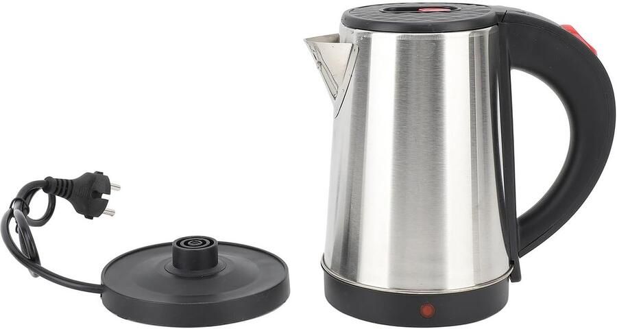 Elektrisch Waterkokertje Koffieketel Thee Snel Water Koken Automatische Uitschakeling 0.8L Zilverkleurig