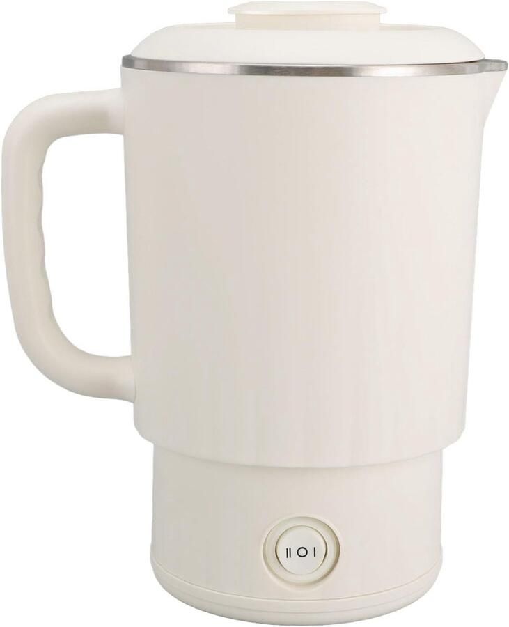 Elektrisch Waterkokertje Reis Waterkoker Snel Water Koken Temperatuur Controle 600ml Capaciteit Zilver