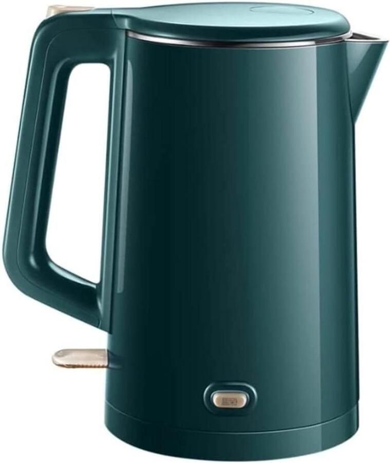 Elektrisch Waterkokertje Reis Waterkoker Snel Water Koken Temperatuurregeling Dubbele Wand 1.5 Liter Brons