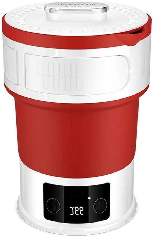 Elektrisch Waterkokertje Reis Waterkoker Water Koken Opvouwbaar Ontwerp 0.6 Liter Zilverkleurig