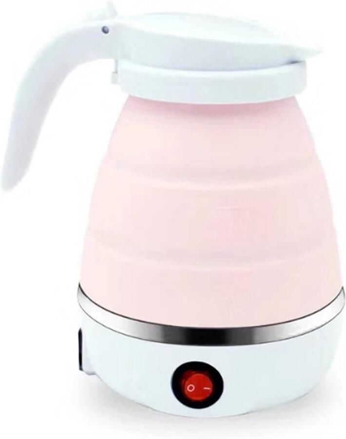 Elektrisch Waterkokertje Reis Waterkoker Water Koken Opvouwbaar Ontwerp 700ml Roze