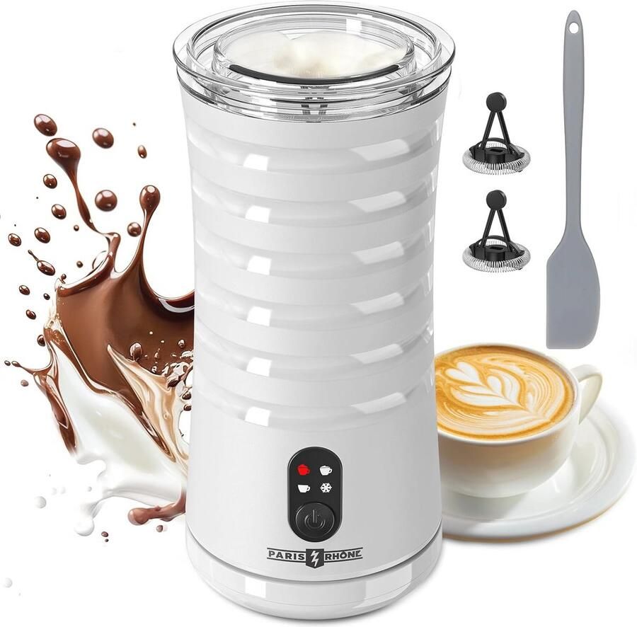 Elektrische 4-in-1 Melkopschuimer voor Warm en Koud Melkschuim Inductie 240 ml