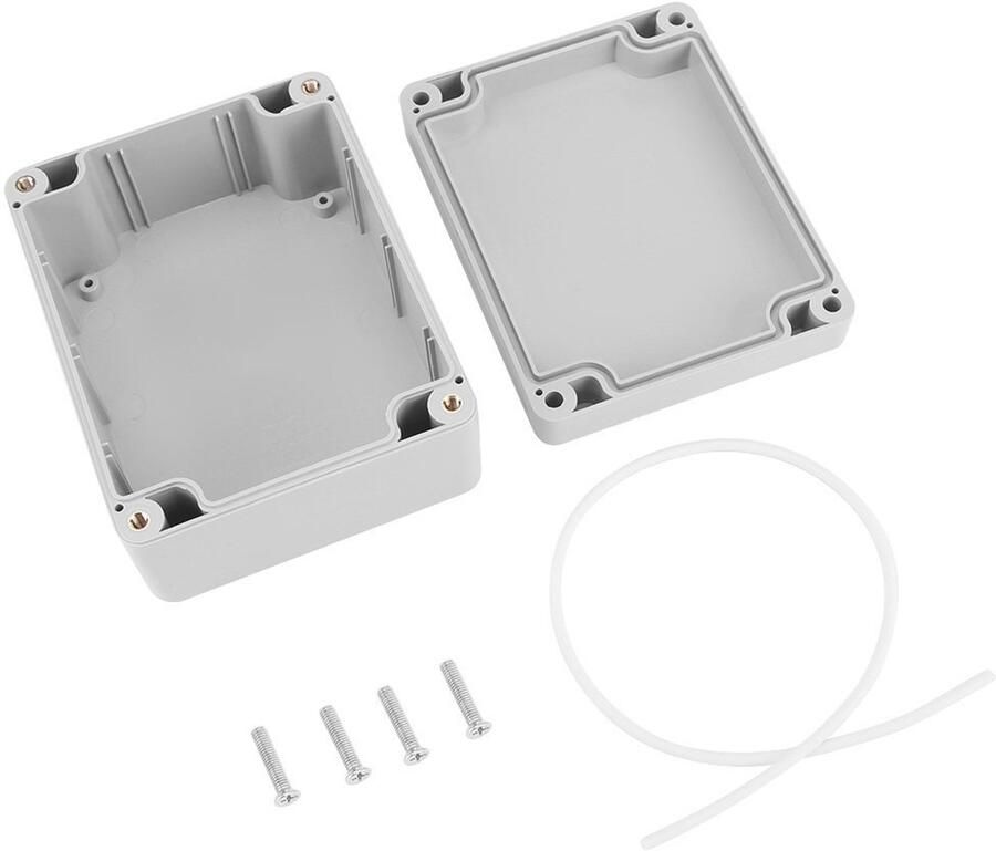 Elektrische aansluitdoos IP65 ABS waterdicht weerbestendig opbouwverdeelkast kabelverbinders kunststof verdeeldoos doos behuizing outdoor project behuizing instrumentenkoffer (115 x 90 x 55 mm)