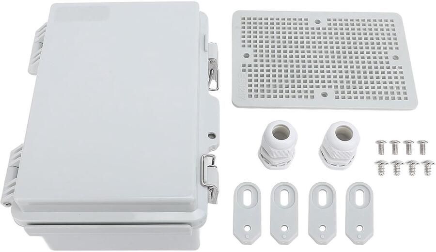 Elektrische aansluitdoos voor buiten 125x175x90mm Ip67 roestvrijstalen scharnier Abs kunststof projectbehuizing voor gebruik buitenshuis