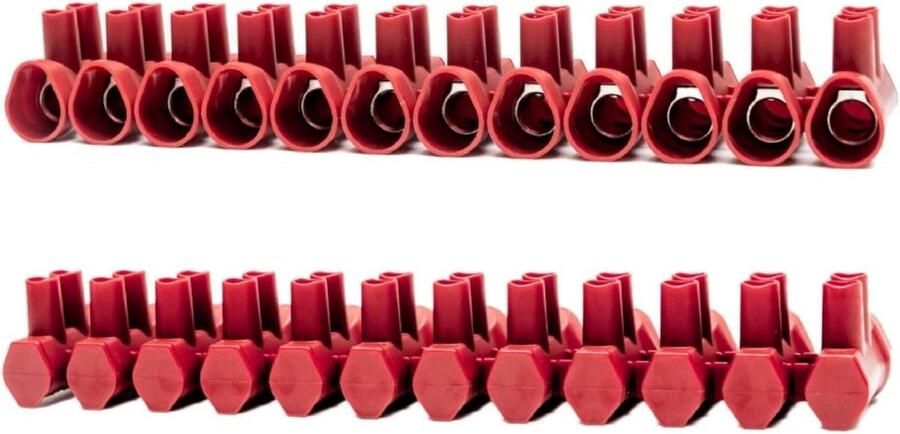 Elektrische aansluitklemmen 2 stuks 10 mm² snelaansluitklem kabelverbinder Aderklem met bedieningshendel Bilateraal vrij combineerbaar Veerdrukhendel voor vaste flexibele kabels