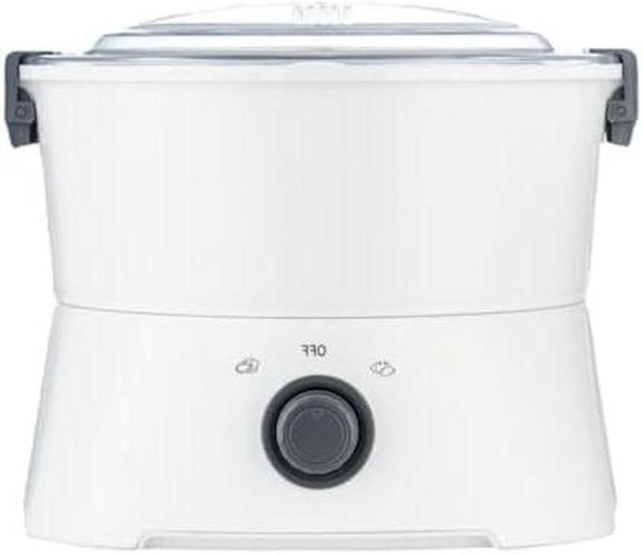 Elektrische aardappelschiller Automatisch keukengereedschap Snel groente schillen Zes roestvrijstalen messen 1 kg in 3 minuten Wit