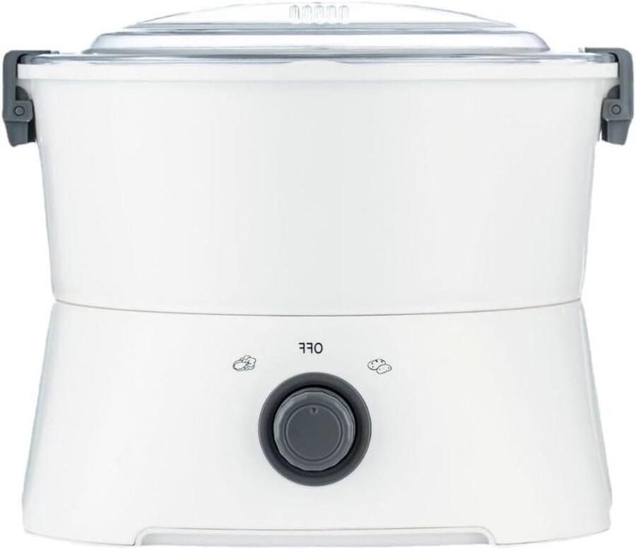 Elektrische Aardappelschiller Automatische Schilmachine Snel Groenten Schillen Zes Roestvrijstalen Messen 1 kg per keer Wit