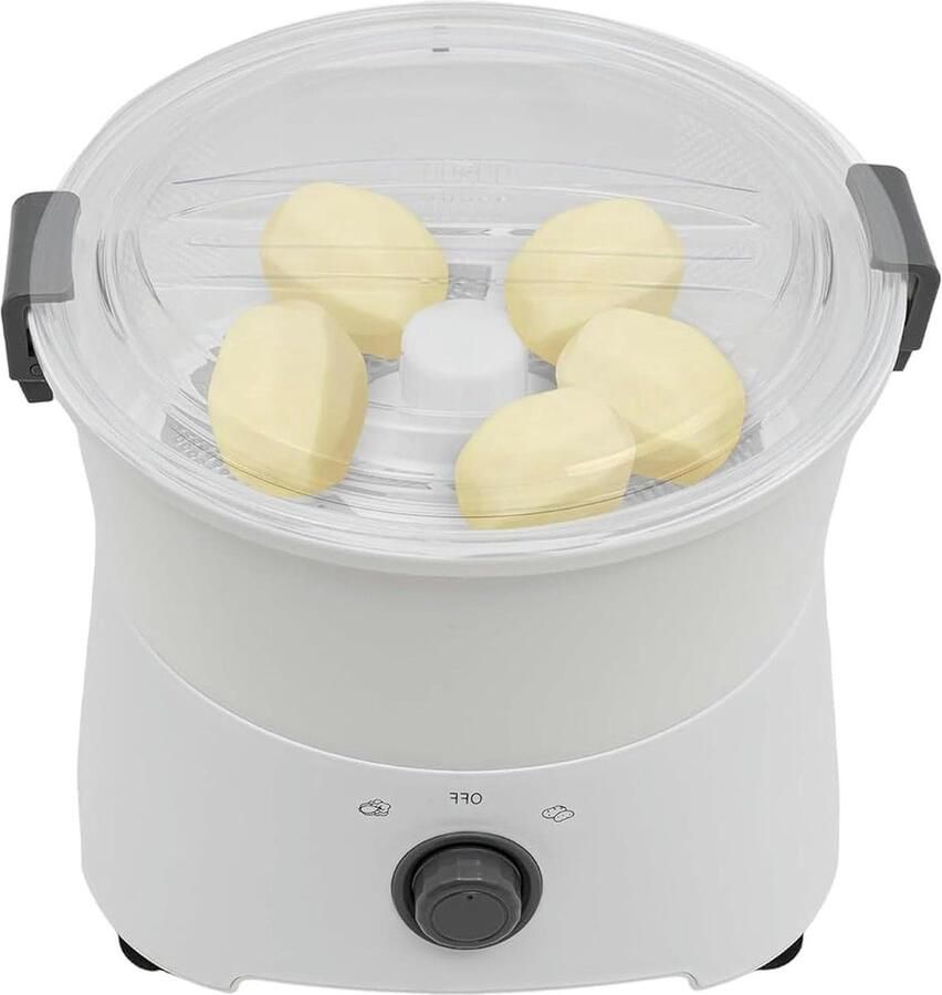 Elektrische Aardappelschilmachine Automatische Schilmachine Snel Groenten Schillen Eén Knop Bediening 1 kg Capaciteit Wit