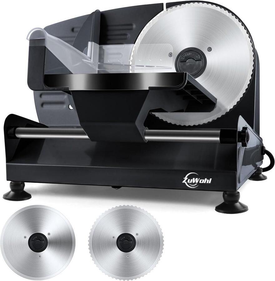 Elektrische Allessnijder 200W Krachtige Vleessnijmachine voor Brood Kaas & Vlees