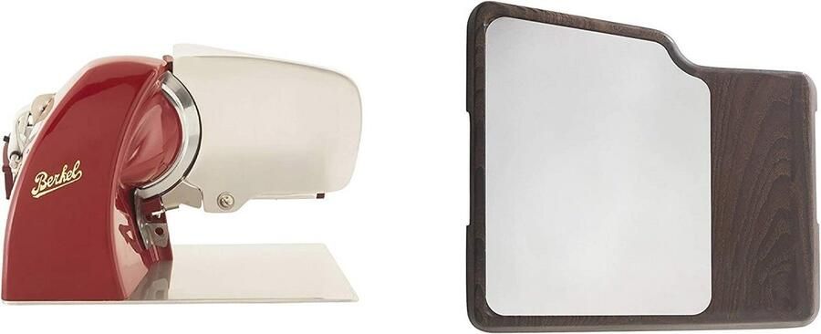 Elektrische Allessnijder met Essenhouten Snijplank en Eiken Plank Innovatief Design voor Kleine Keukens