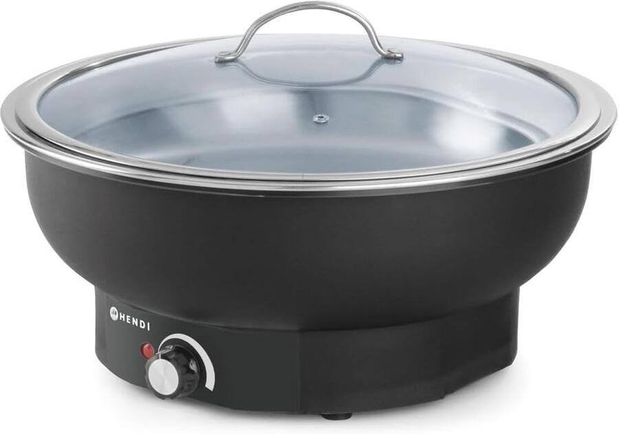 Elektrische Bain Marie Warmhoudbak Buffet Warm Houden Temperatuur Instelbaar 6.8L Zilver