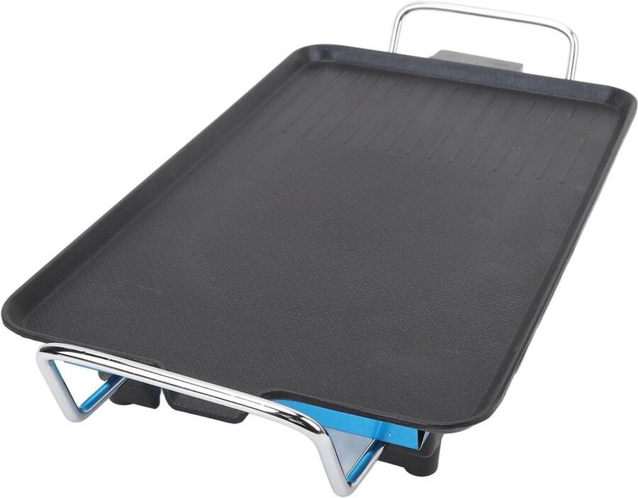 Elektrische Bakplaat Kookplaat Platte Pan Binnen Grillen Rookloze Technologie 40 x 24 cm