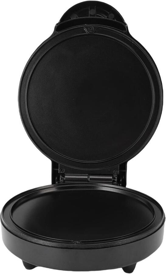 Elektrische Bakplaat Pannenkoekenmaker Pizza Maker Snel Ontbijt Lunch Antiaanbaklaag Krachtig 27cm Diameter 18.5cm Zwart
