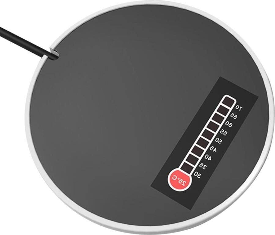 Elektrische Bekerwarmer USB Warmhoudplaat Warme Dranken Houden Intelligente Temperatuur 9 cm Diameter Wit