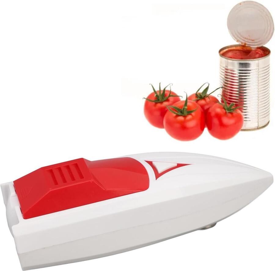 Elektrische Blikopener Automatische Flesopener Keuken Gemak Eén Druk Bediening 10 W Wit