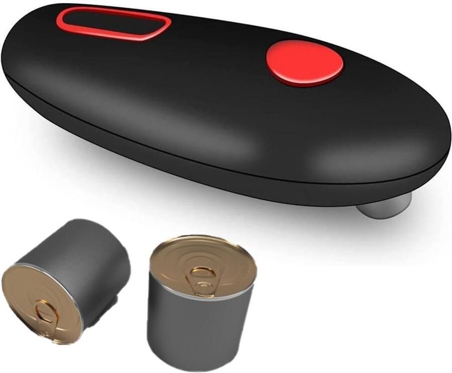 Elektrische Blikopener Automatische Opener Keuken Gemak Draadloos Gebruik 16.5 cm Wit