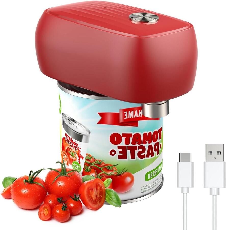 Elektrische blikopener Automatische opener Keuken gemak Gladde rand Alle maten Zwart