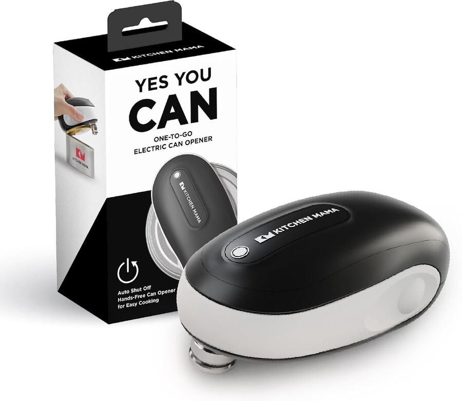 Elektrische Blikopener Eenvoudige opener Snel blikken openen Zonder scherpe randen 5.8 x 13 cm Wit