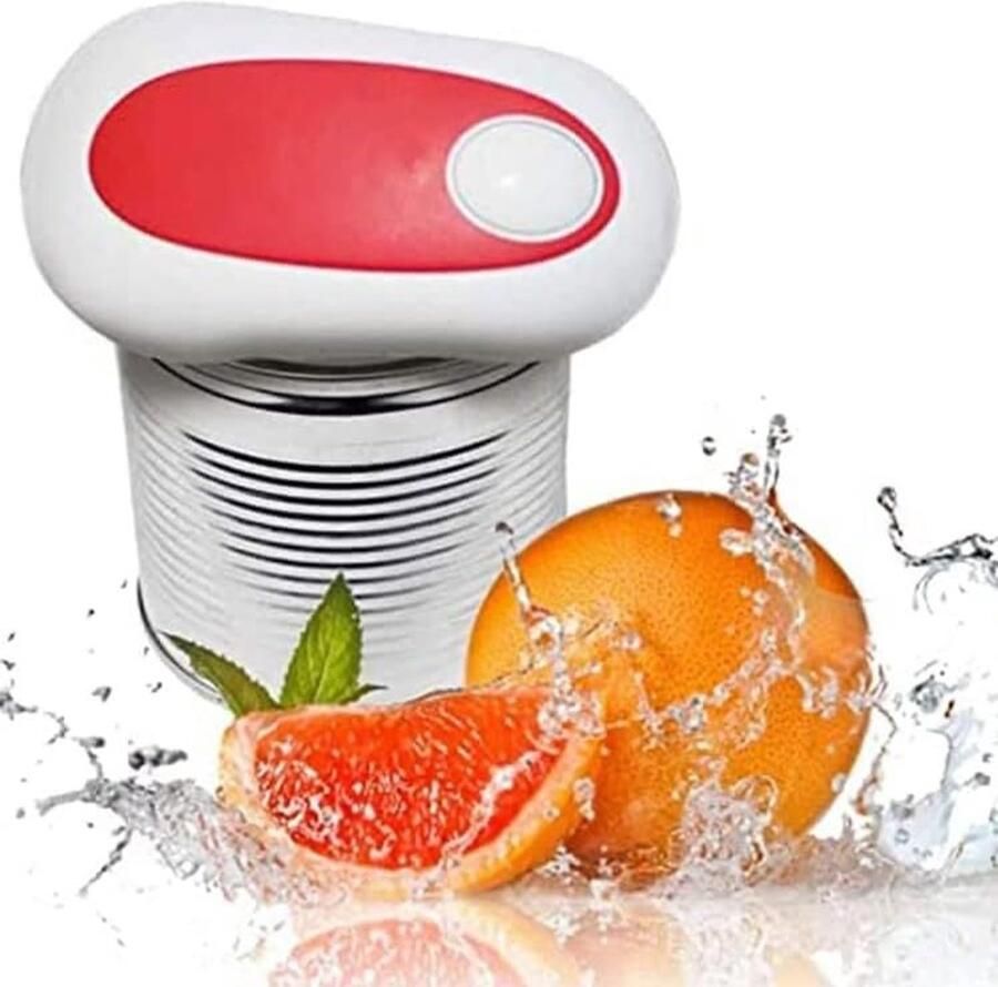 Elektrische Blikopener Flesopener Keuken Blikjes Openen Handsfree Bediening Compact Ontwerp Zilver