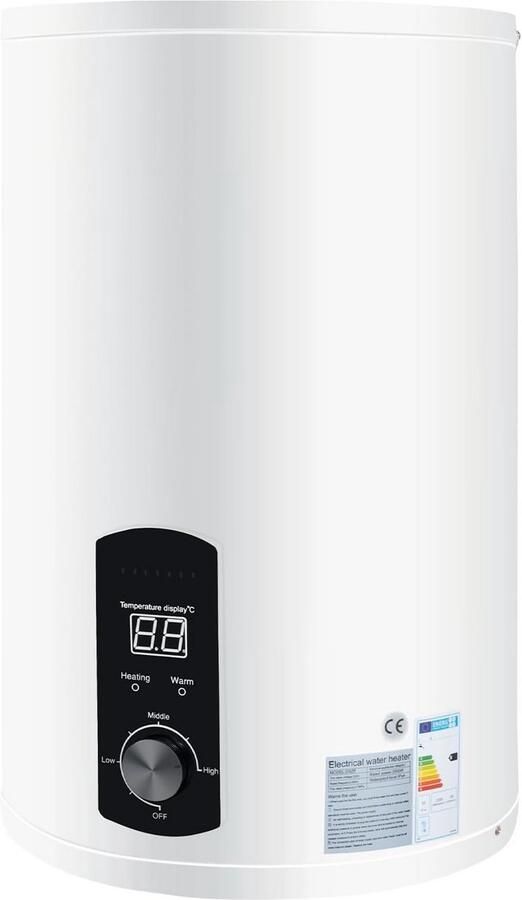 Elektrische Boiler 30 Liter 2000W Montageklaar voor Keuken Toilet en Badkamer