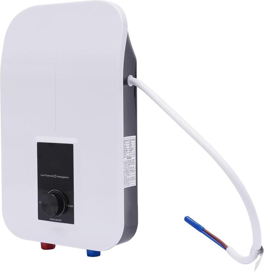 Elektrische Boiler Direct Warm Water Douchen en Wassen Snelle Opwarming 2 Sec 6.5KW Vermogen Wit