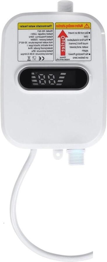 Elektrische Boiler Directe Waterverwarmer Snel Warm Water 3 Seconden Verwarming 3500W Wit
