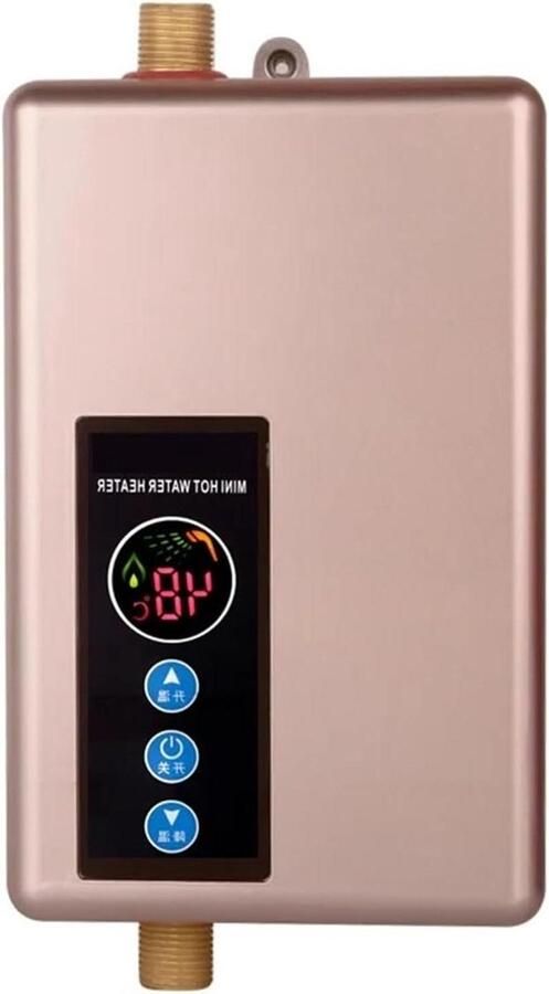 Elektrische Boiler Doorstromer Tankless Snel Warm Water Compact en Efficiënt 5500 Watt Goud