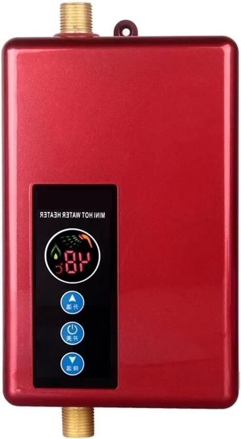Elektrische Boiler Doorstromer Tankless Snel Warm Water Wandmontage Compact 5500 Watt Rood