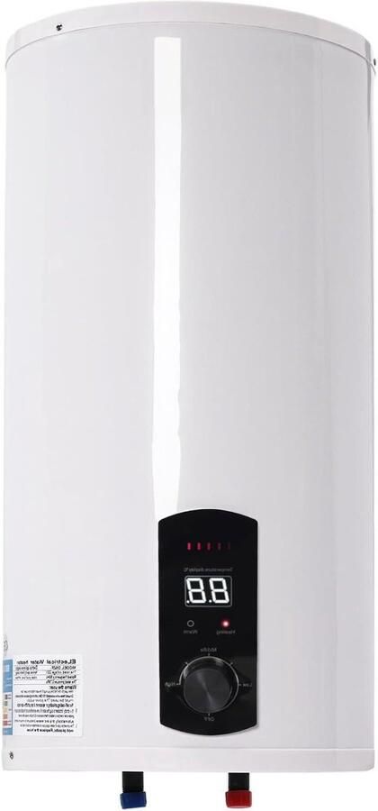Elektrische Boiler Doorstromer Waterkoker Snel Warm Water Roestvrij Staal 80 Liter Wit