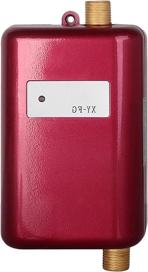 Elektrische Boiler Doorstromer Waterverwarmer Snel Warm Water 304 Roestvrij Staal 3800W Rood