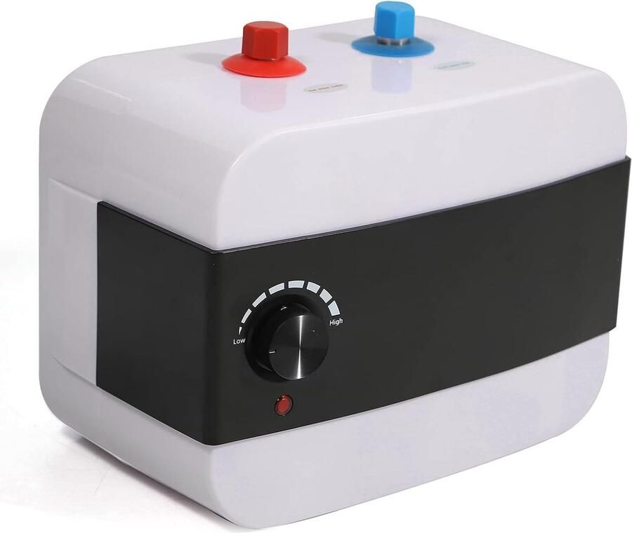 Elektrische Boiler Doorstroomverwarmer Keuken Direct Warm Water Instelbare Temperatuur 6 Liter Capaciteit Wit