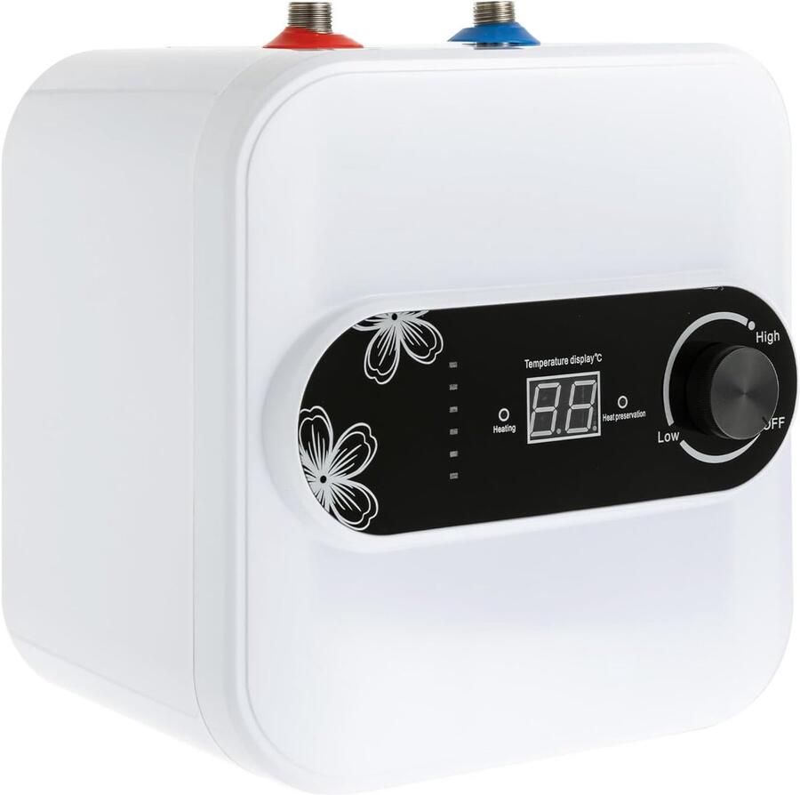 Elektrische Boiler Doorstroomverwarmer Klein Direct Warm Water Snelle Verwarming 1500W 8 Liter Capaciteit Wit